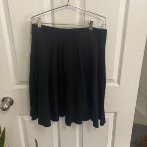 Black flare skirt from Uniqlo